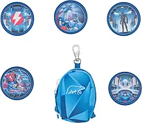 Buttonbag Beckmann Blue Lightning