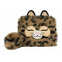 Lommebok Katt leopardplysj
