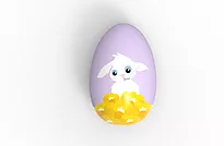 Påskeegg 2020 Blafre metall assortert