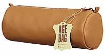 Pennal AGE BAG Ø8x22 cm skinn brun