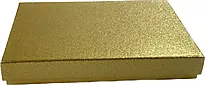 Gaveeske 18x13x2,7cm glitterlokk gull