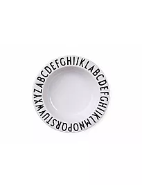 Dyptallerken Design Letters melamin 17cm