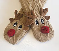 Lesesokk jul ARK reinsdyr brun