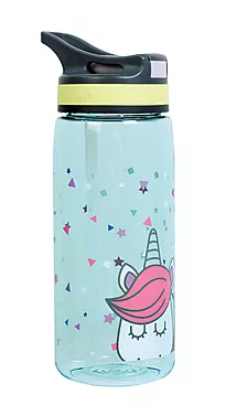 Vannflaske YOLO m/sugerør 550ml Unicorn