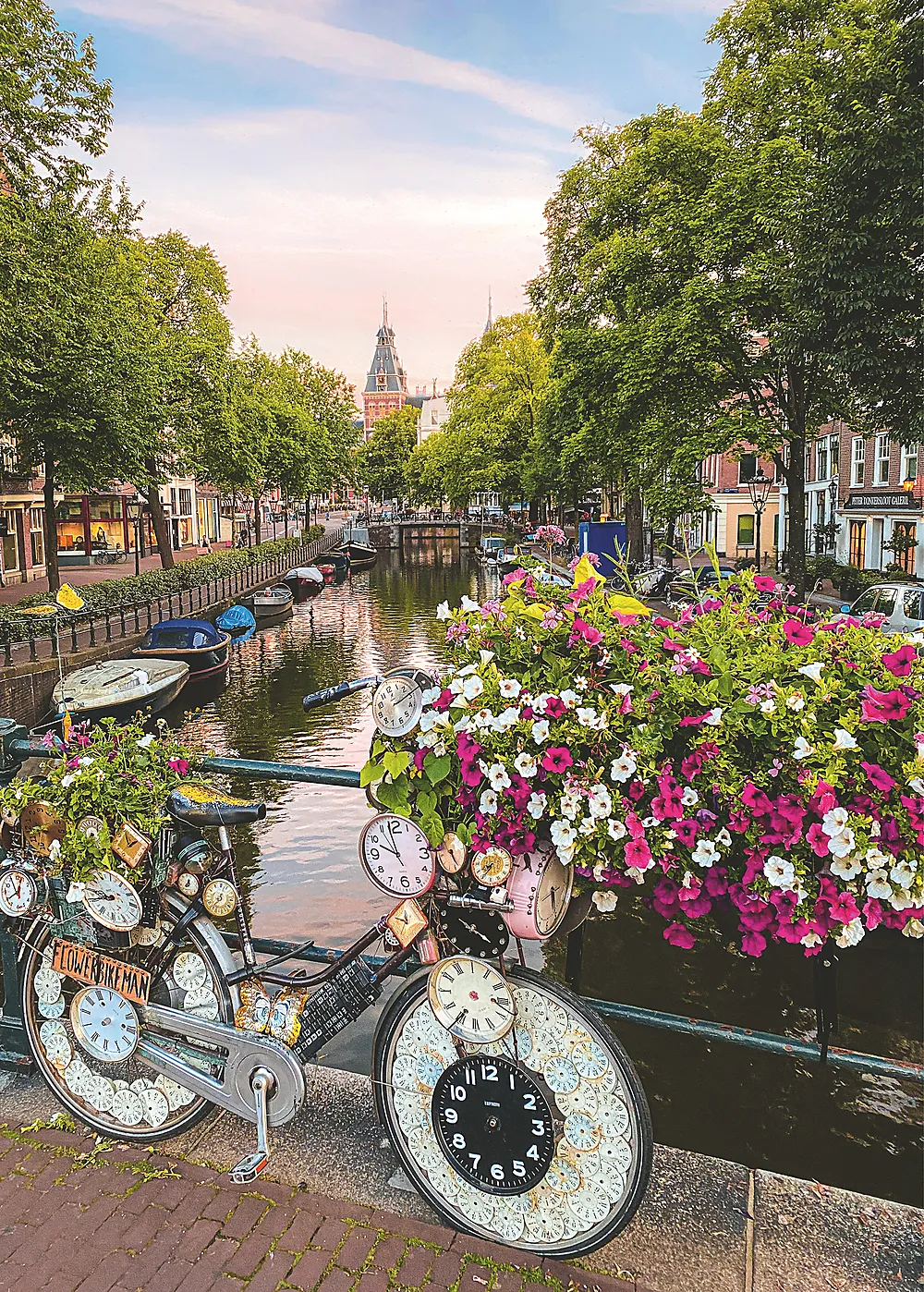 Puslespill 1000 Sykkel Amsterdam i våren