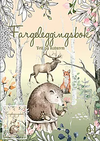 Fargeleggingsbok A4 Tett på naturen