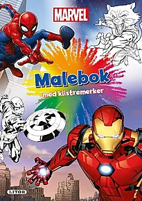Malebok Marvel Superhelter klistremerker