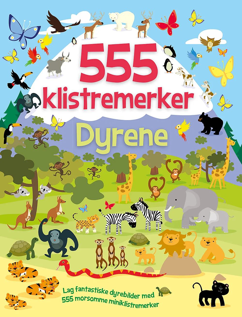 Aktivitetsbok m/555 stickers av ville dy