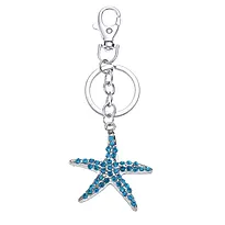 Nøkkelring bag charm sjøstjerne
