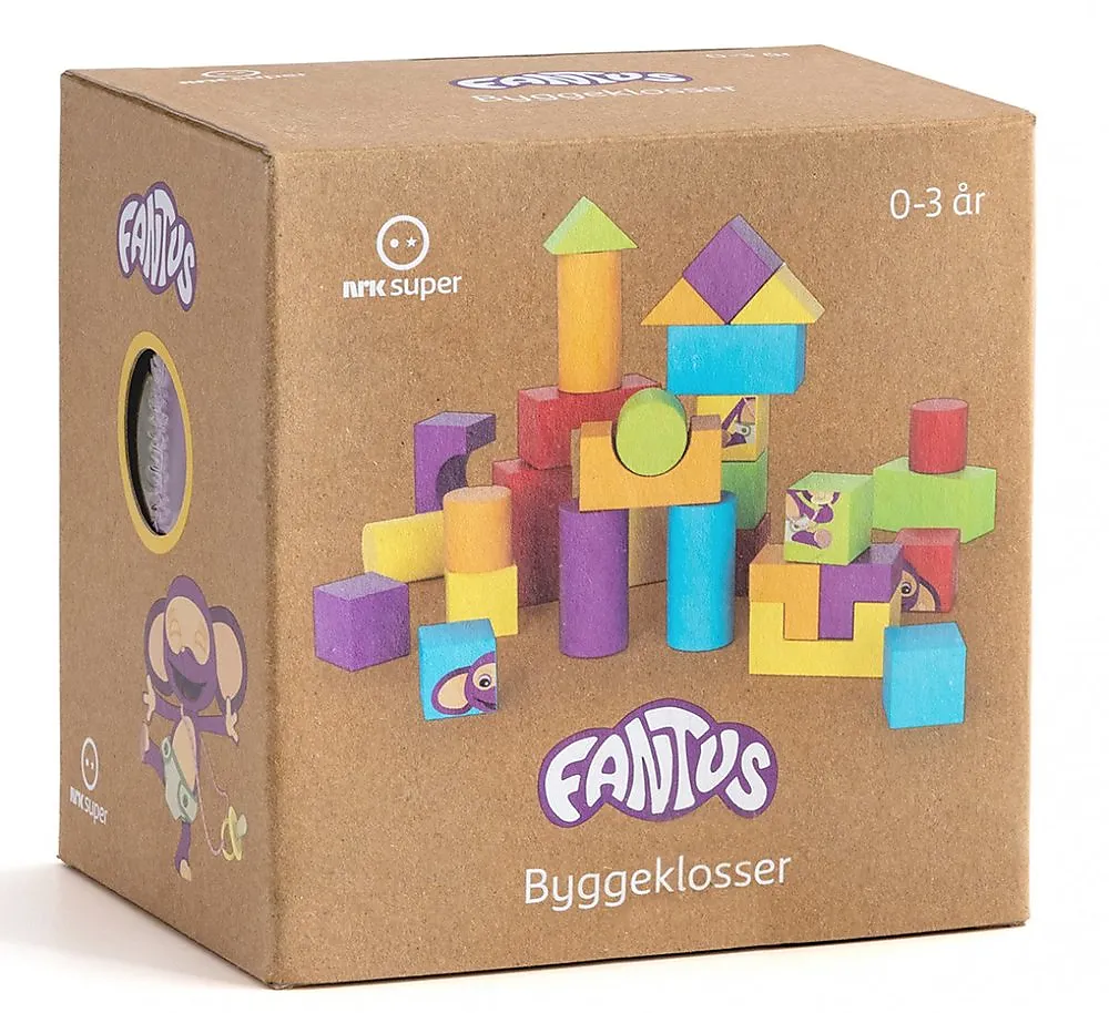 Byggeklosser i tre Fantus 30 deler