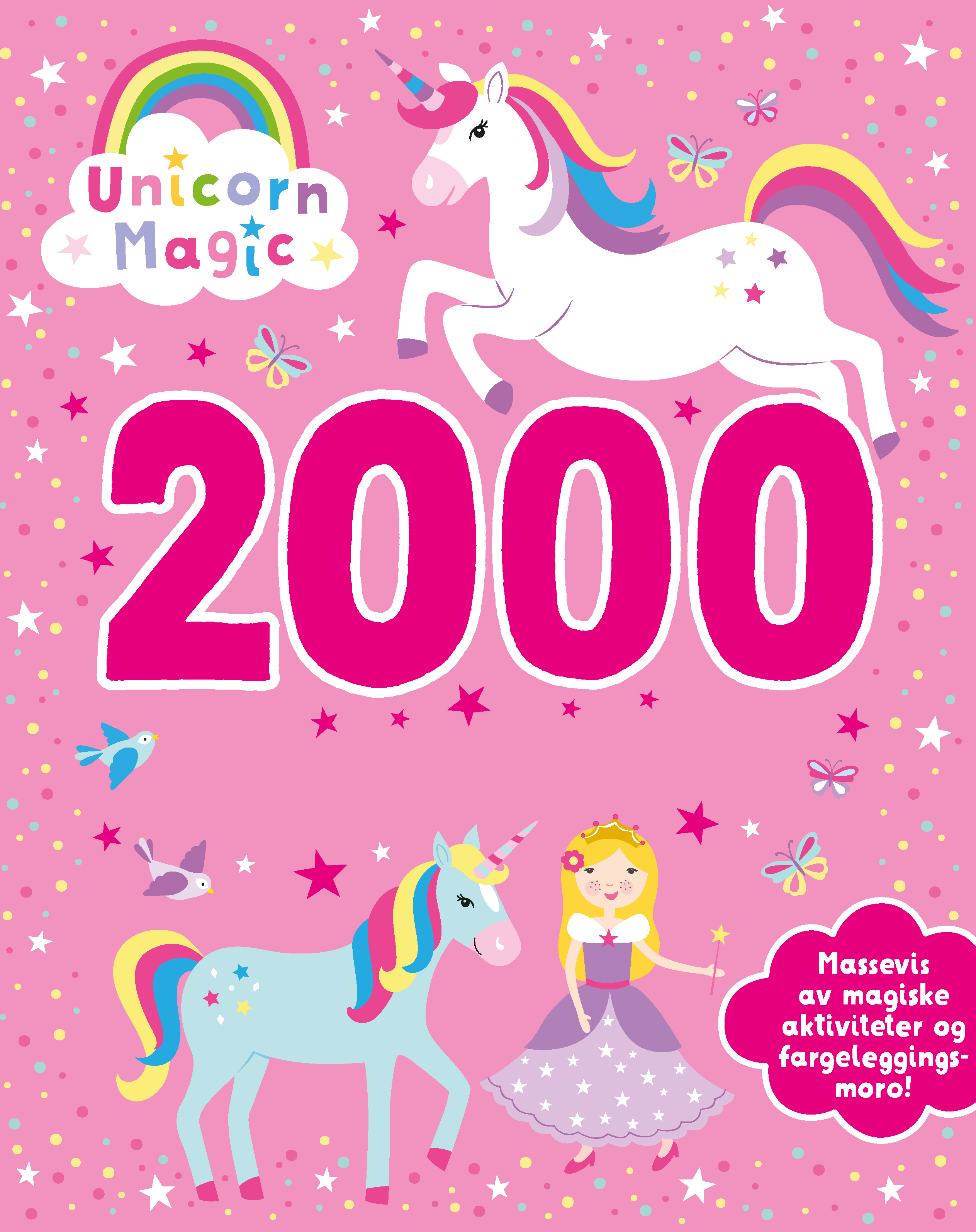 Aktivitetsbok enhjørning m/2000 stickers