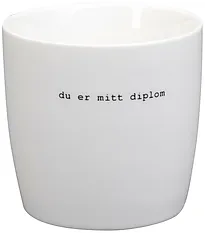 Krus Trygve Skaug hvit Du er mitt diplom