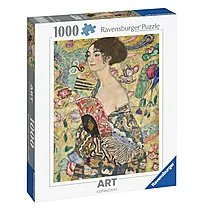 Puslespill 1000 Dame med vifte