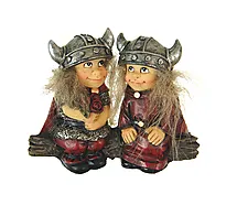 Magnet vikingebarn på trestamme