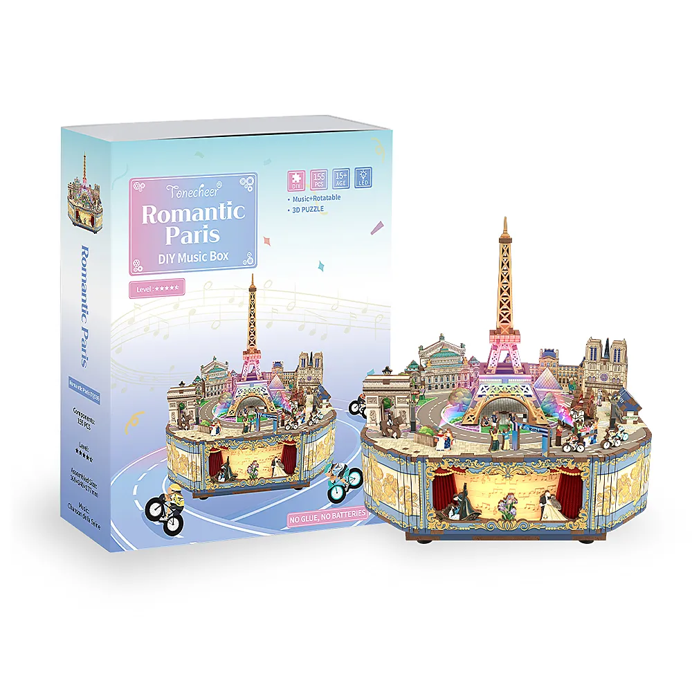Puslespill 3D 159 Book Nook RomanceParis