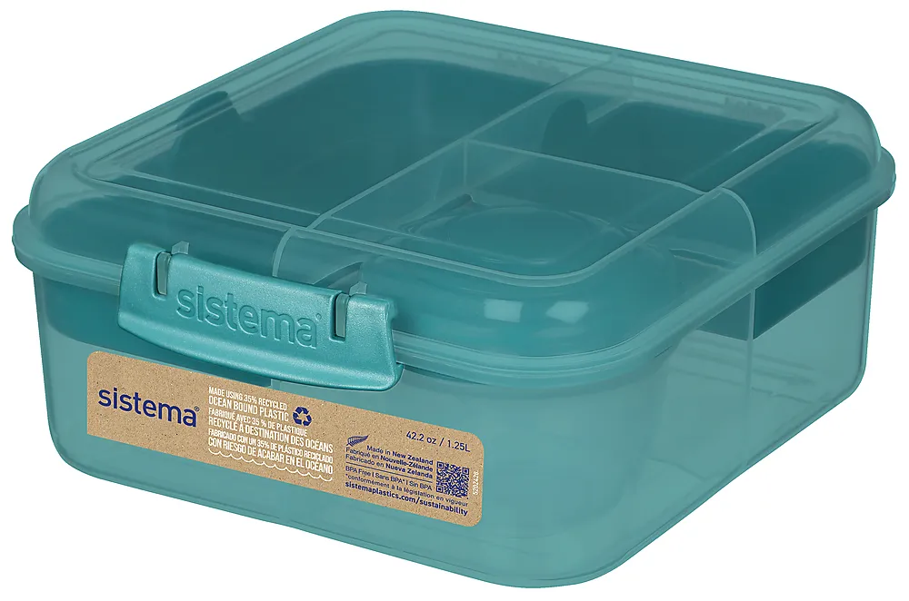 Matboks Bento kube To Go 1,25l OBPP assorterte farger
