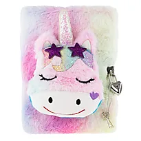 Dagbok plysj Unicorn regnbue