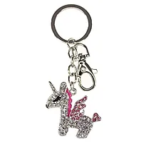Nøkkelring bag charm unicorn