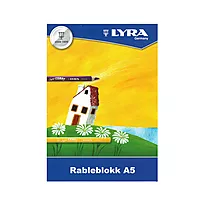 Rableblokk, A5 100g 40 blanke ark