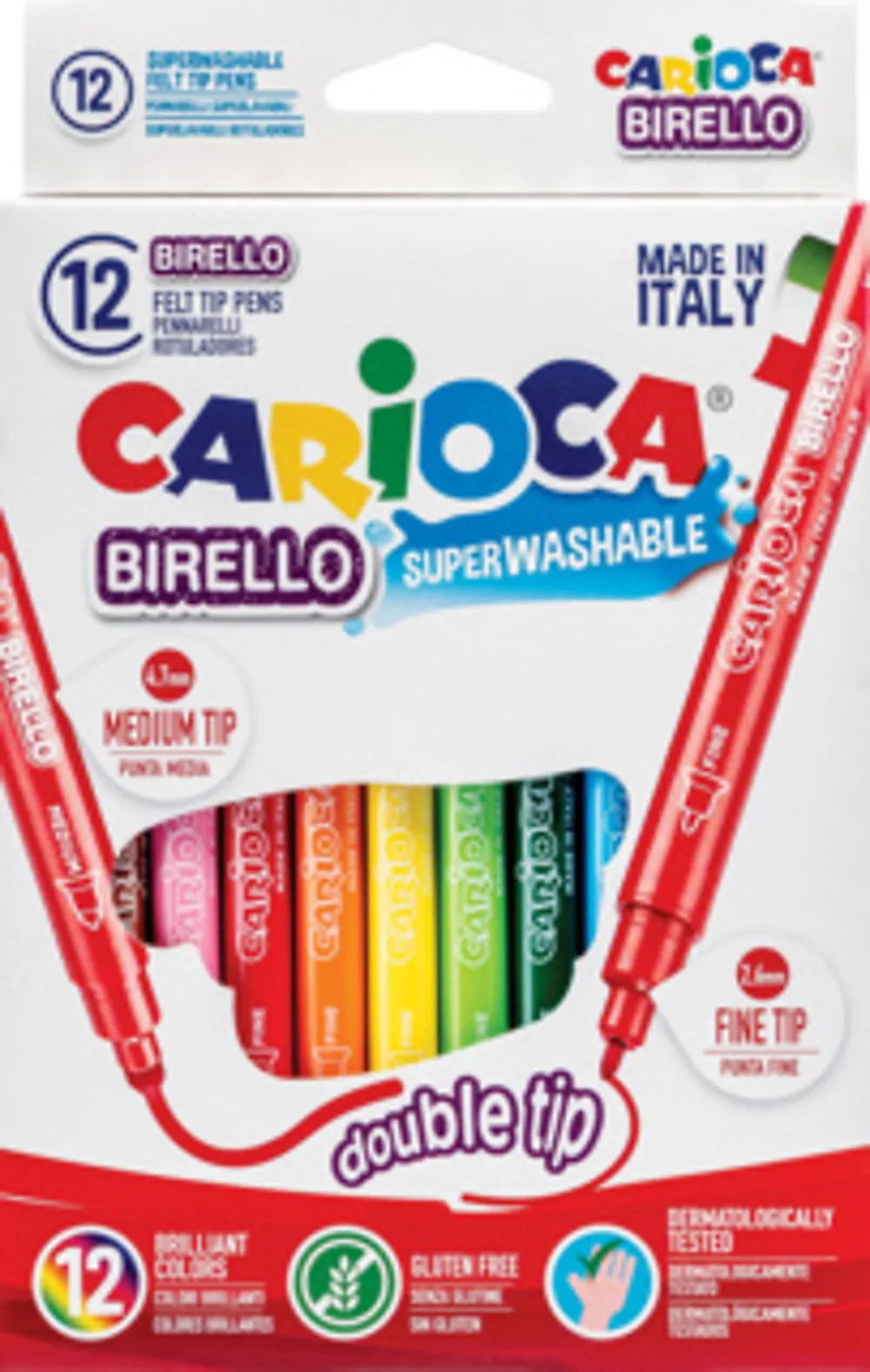 Tusjer Carioca doble spisser 12pk