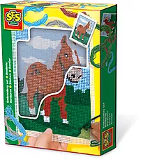 Broderisett hest
