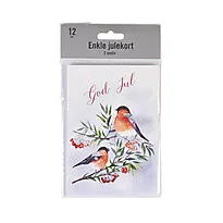 Kortpakker julemotiv enkle 12pk