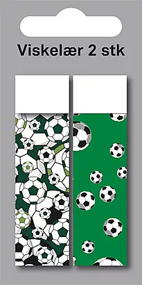 Viskelær Fotball 2 pk