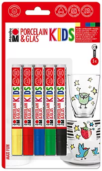 Porselenstusj Marabu KIDS Maxi 5 stk