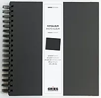 Fotoalbum GRIEG medium 20 ark sort