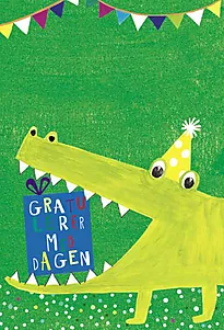 Kort doble gratulerer med dagen