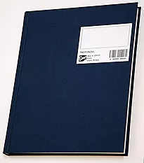 Protokoll EMO 17x21 linjer 96 blad blå