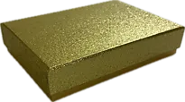 Gaveeske glitter 14x10x3cm gull