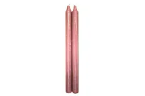 Kronelys 29cm rosa (mørk)