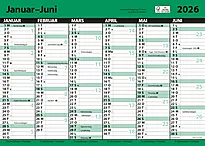 7.sans Kontorkalender enkel A3 linj 2026