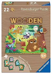Puslespill 22 WOODEN Skogsdyr