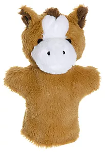 Bamse Teddykompaniet 28cm hånddukke hest