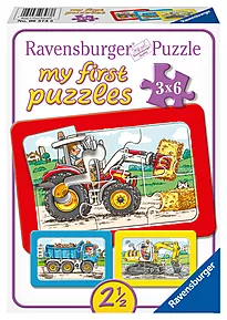 Puslespill 3x6 Store gravemaskiner
