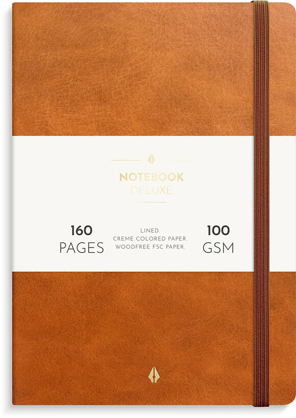 Notatbok BURDE Deluxe A5 cognac