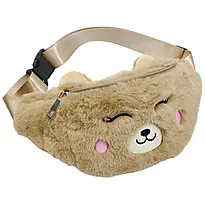 Belteveske Teddy myk beige