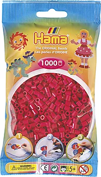 Perler Hama Midi 1000 stk rødrosa
