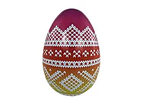 Påskeegg Marius 15 cm Lilla