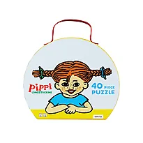 Puslespill 40 i koffert Pippi