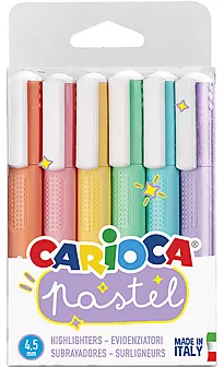 Merkepenn pastell Carioca 6 stk