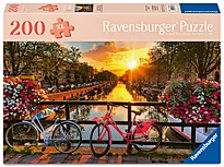 Puslespill 200 Ad Solnedgang Amsterdam