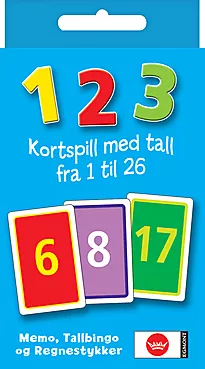Kortspill 123 med hangtag