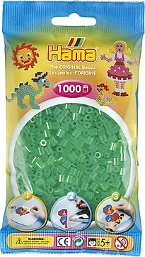 Perler Hama Midi 1000 stk grønn klar