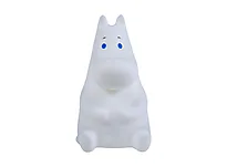 Nattlys Mummitrollet m/timer 13cm hvit