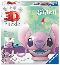 Puslespill 3D 72 Stitch Angel With Ears