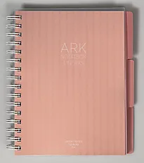 Notatbok ARK A5 3 index 150 blad rosa