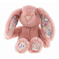 Bamse Tinka kanin blomst rosa 18cm